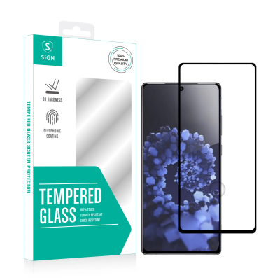 SiGN Heltäckande Skärmskydd i Härdat Glas för Samsung Galaxy S22 Ultra 5G