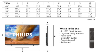 55" Philips PUS7800 4K QLED Smart TV (2025)#6