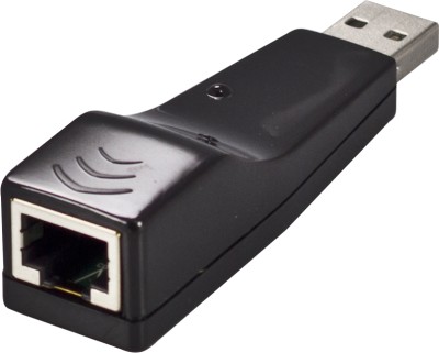 Adapter USB 2.0 till Ethernet/RJ45 10/100Mbps - Svart