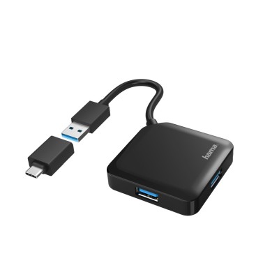 HAMA Hub USB/USB-C 1:4 1.5 Gbit/s#3