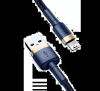 Baseus Kevlar USB-A till lightning 1.5A, 2m - Navy/Guld#1