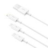 Baseus Superior Multi Charger Kabel USB A, USB C+Micro USB A+Lightning, USB2, 0,48 Gbit/s, 1,5m - Vit#3