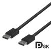 Deltaco DisplayPort Kabel, 8K, DP 1.4, 1m - svart#1
