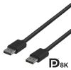 Deltaco DisplayPort cable, 8K, DP 1.4, 2m, black#1