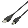 Deltaco USB-B 2.0 cable, suitable for printers, 1m - Svart#1