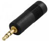 Hörlurs Adapter 6,3 mm Hona > 3,5 mm Hane - Svart#2