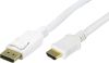 DELTACO DisplayPort till HDMI monitorkabel, 20-pin ha - ha 1m, vit#1