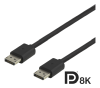 DisplayPort-kabel, DP 1.4, 8K@60Hz, 1,5 meter - Svart#1