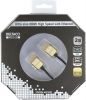 DELTACO PRIME ultratunn HDMI kabel, w. Ethernet, HDMI Type A ha, 4K, Ultra HD, guldpläterad, 2m#1