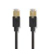 Nätverkskabel 2m, Cat6, RJ45 Kabel, Rund - Svart#1