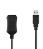 Aktiv USB-kabel 2.0, USB-A Hane - Hona, 480 Mbps, 10 m, Rund#1