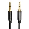 2m Ljudkabel 3,5 mm AUX Kabel Stereo Ljudkabel Rak - Svart#2