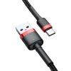 Baseus Cafule USB-A till USB-C Kabel, 2A, 2m - Svart