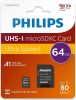 Micro SDXC-kort 64 GB klass 10 UHS-I U1 inkl. adapter 80 Mb/s#1