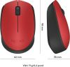 Logitech Wireless Mouse M171 - Röd#3