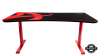 Arozzi Arena Gaming Desk, höjdjusterbart, heltäckande musmatta med logga - Röd