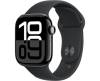 Apple Watch Series 10 GPS 42mm Gagatsvart Aluminiumboett med Svart Sport Band - S/M