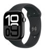 Apple Watch Series 10 GPS 42mm Gagatsvart Aluminiumboett med Svart Sport Band - M/L