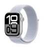 Apple Watch Series 10 GPS + Cellular 42mm Silver Aluminiumboett med Blue Cloud Sportloop