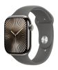 Apple Watch Series 10 GPS + Cellular 46mm Naturlig Titanboett med Granitgrå Sport Band - M/L