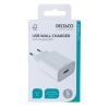 Deltaco USB wall charger, 1x USB-A, fast charging 18 W - Vit#4