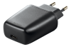 Väggladdare Deltaco 230V till 5V USB-C, 3A/15W, 1xUSB-C - Svart#1