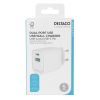 Deltaco USB GaN wall charger 1x USB-A 18, W 1x USB-C PD 30 W, PPS#4