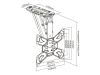Multibrackets Väggfäste - Motoriserat Fäste (takmontering / snedvägg) för Skärmar 32"-55" Inkl. Fjärrkontrol#3